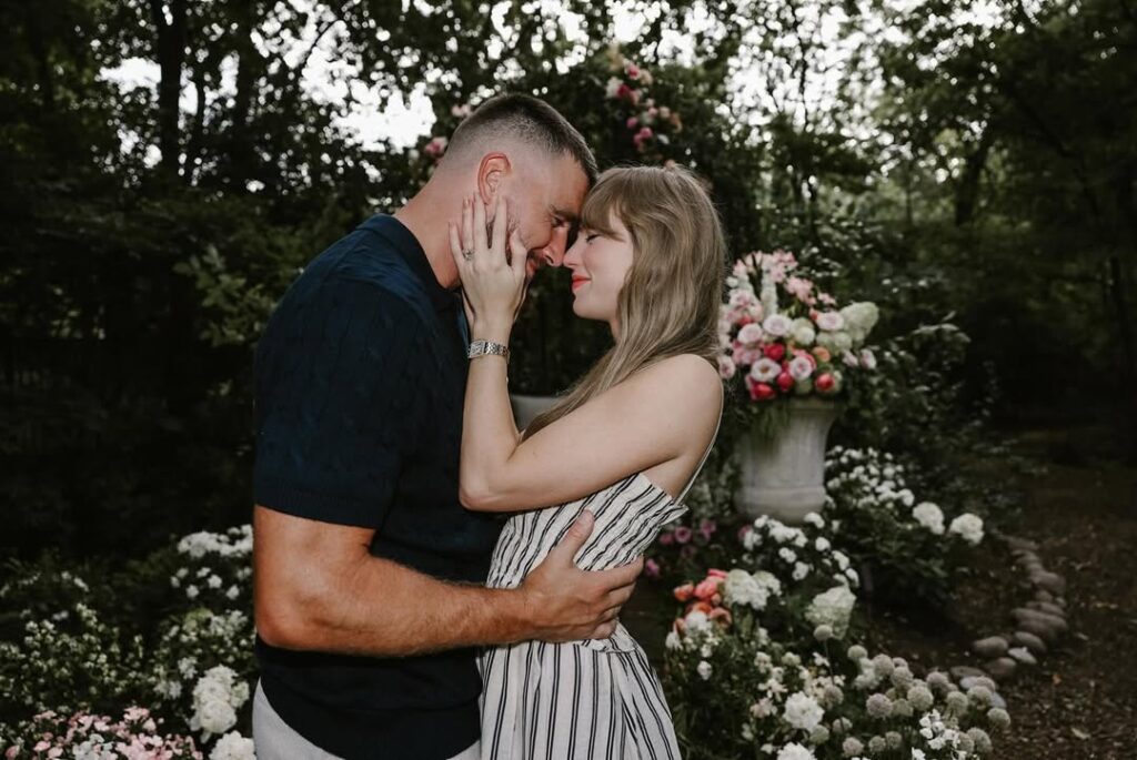 Taylor Swift and Travis Kelce.